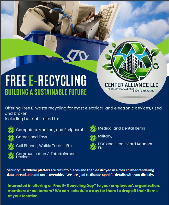 Free E-Recycling NC flyer